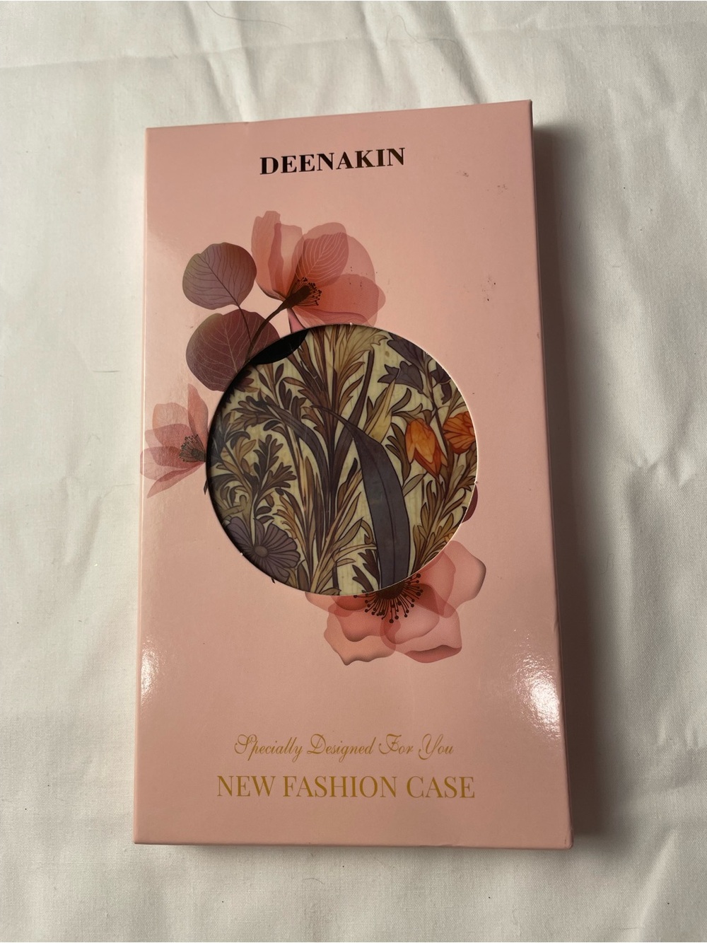 Pink Floral Print Phone Case for iPhone 16